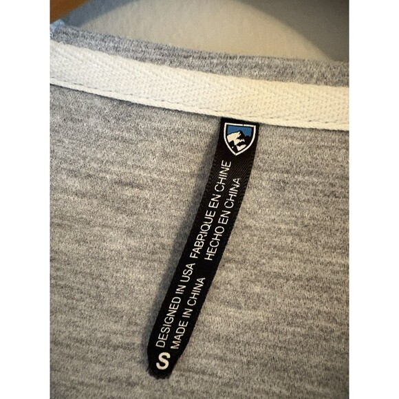 KUHL Arva Hoodie Long Sleeve Sweatshirt Asymmetrical Zipper‎ & Pockets Grey SZ S - Picture 9 of 14